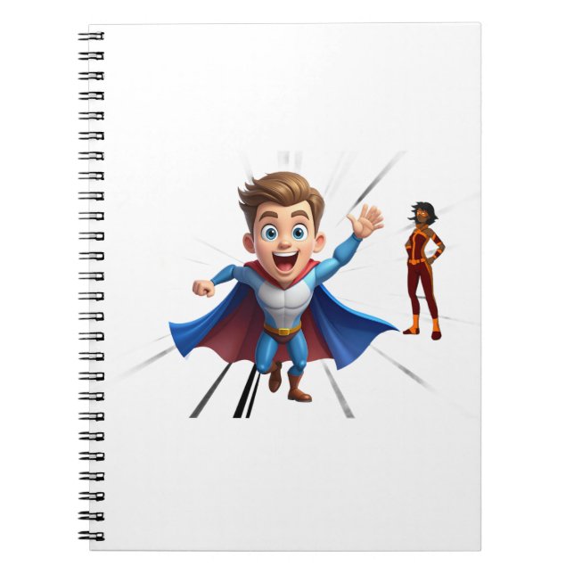 Espiral Caderno Personalizado da Equipe de Super-Heróis Ép (Frente)