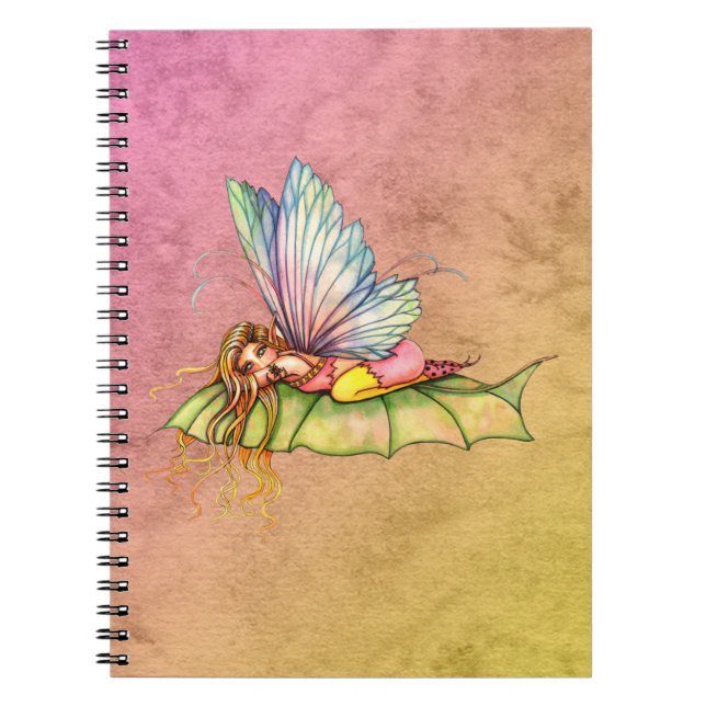 Espiral Caderno Personalizado da Fada Fofa (Frente)