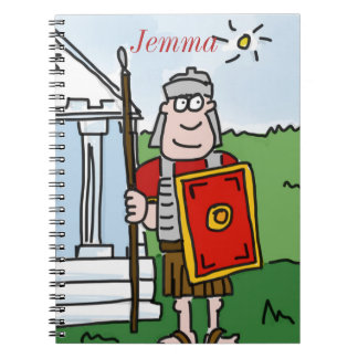 Espiral Caderno personalizado da história dos "romanos"