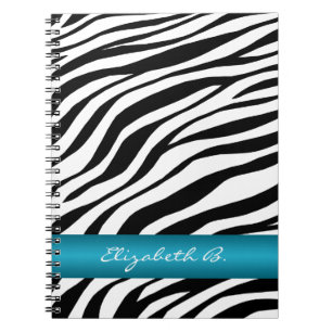 Espiral Caderno personalizado da listra azul do impressão