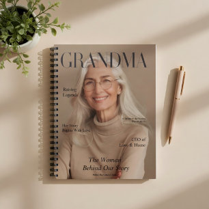 Espiral Caderno Personalizado da Vovó Foto Personalizada
