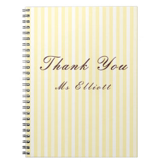 Espiral Caderno Personalizado de Agradecimento para Profes