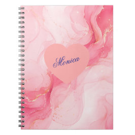 Espiral Caderno personalizado de arte abstrata Presente pa