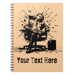 Espiral Caderno Personalizado de Arte Grunge Divertida par