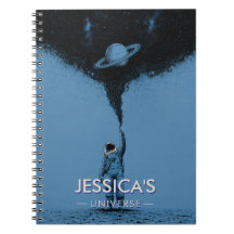 Caderno Personalizado de Astronauta Espacial