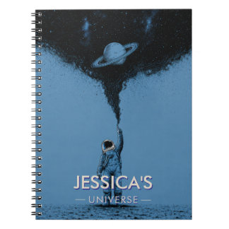 Espiral Caderno Personalizado de Astronauta Espacial