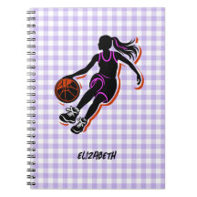 Caderno Personalizado de Basquete Menina
