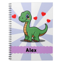 Espiral Caderno Personalizado de Dinossauro Braquiossauro