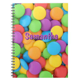Espiral Caderno Personalizado de Doces – Gotinhas de Alegr