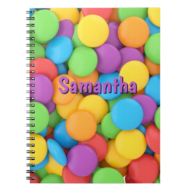 Espiral Caderno Personalizado de Doces – Joy Drops Escola (Frente)