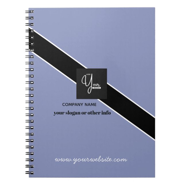 Espiral Caderno Personalizado de Empresa com Logotipo (Frente)