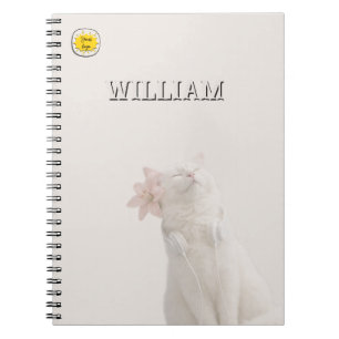 Espiral Caderno personalizado de gato animal de estimação