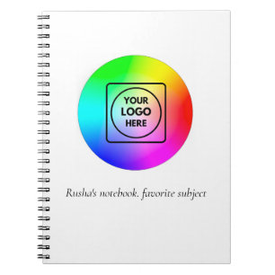 Espiral Caderno personalizado de negócios com logotipo de 