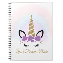 Caderno Personalizado de Unicórnio