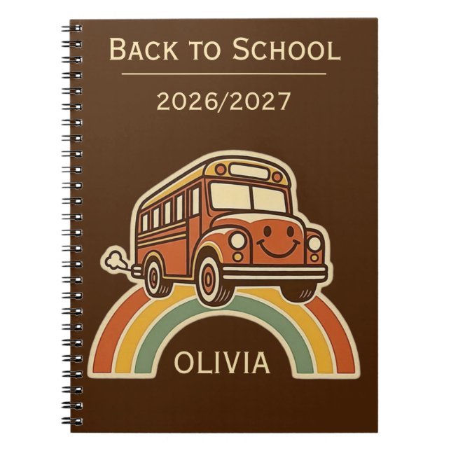Espiral Caderno Personalizado de Volta às Aulas (Frente)