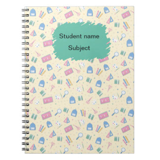 Espiral Caderno Personalizado de Volta às Aulas | Nome Per