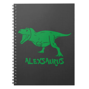 Espiral Caderno Personalizado do Dinossauro Nome