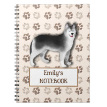 Caderno Personalizado do Husky - Presente de Cacho