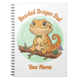 Espiral Caderno Personalizado do Papai do Dragão Barbudo