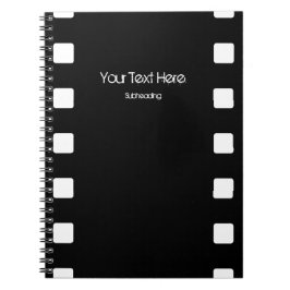 Espiral Caderno Personalizado Faixa de Filme