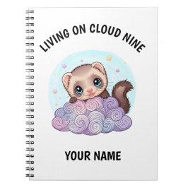 Espiral Caderno Personalizado Fofo de Furão com Texto Pers