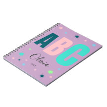 Caderno Personalizado Fofo para Meninas Volta às A