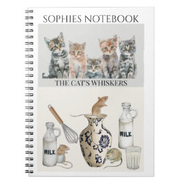 Espiral Caderno Personalizado - Gatinhos 