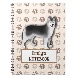 Espiral Caderno Personalizado Husky - Presente de Cachorro