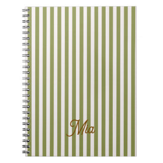 Espiral Caderno Personalizado Listrado Nome Personalizado