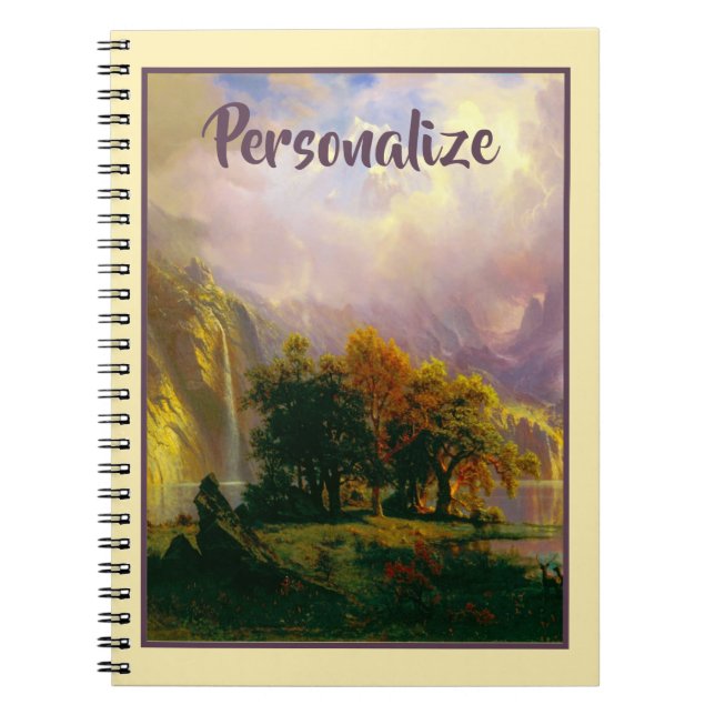 Espiral Caderno personalizado montanhas Rochosas (Frente)