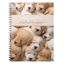 Caderno Personalizado Nome Amante de Cachorros Fof