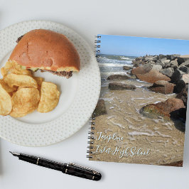 Espiral Caderno Personalizado Ocean Jetty Rocks