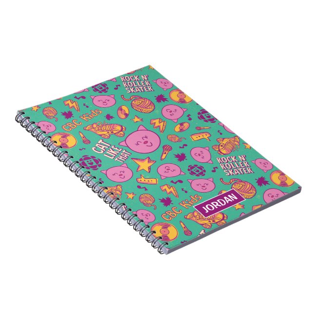 Espiral Caderno Personalizado Padrão Bolas de Algodão (Lado Direito)