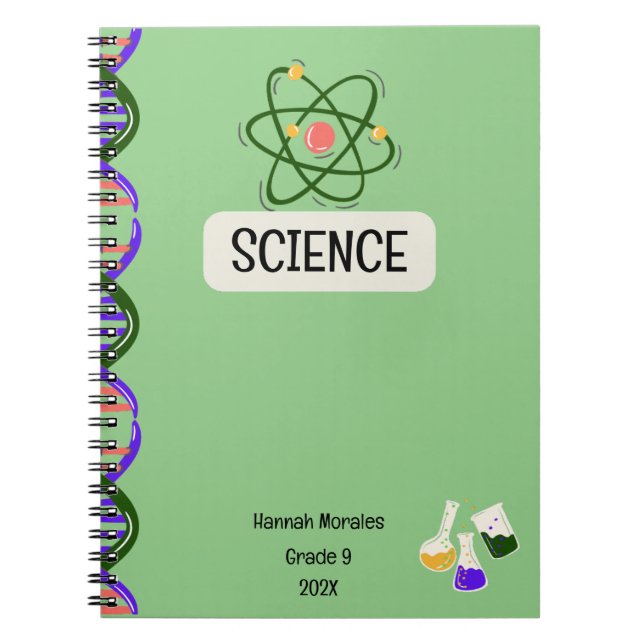 Espiral Caderno Personalizado para Estudantes (Frente)