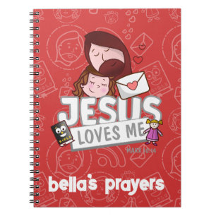 Espiral Caderno personalizado para orações - crianças