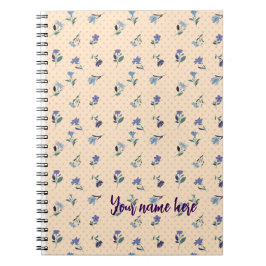 Espiral Caderno Personalizado Peachify Pastel Blooms