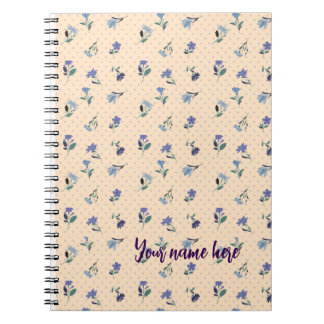 Espiral Caderno Personalizado Peachify Pastel Blooms