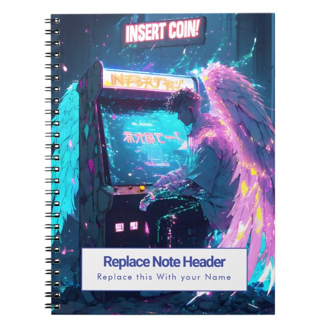 Espiral Caderno Personalizado Temático de Anime (Frente)