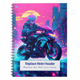 Espiral Caderno Personalizado Temático de Anime