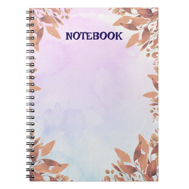 Espiral Caderno Personalizável | Elegante e Funcional (Frente)