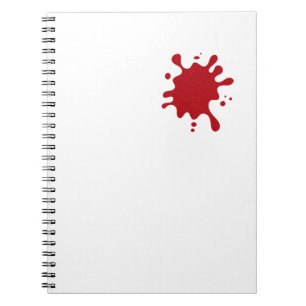 Espiral Caderno Personalizável Tomate Vermelho com Efeito