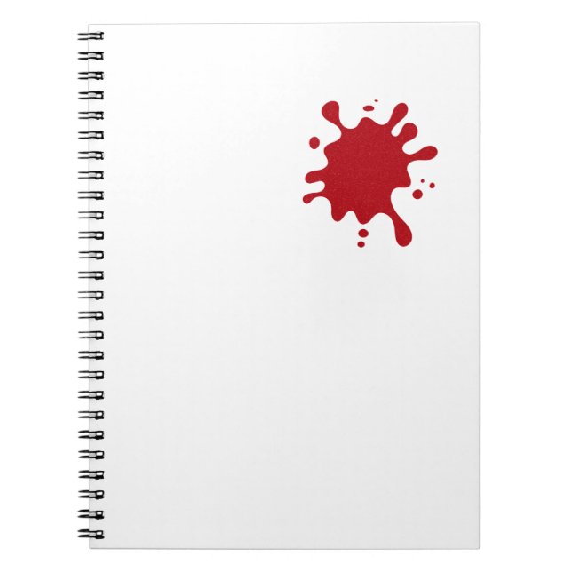 Espiral Caderno Personalizável Tomate Vermelho com Efeito  (Frente)