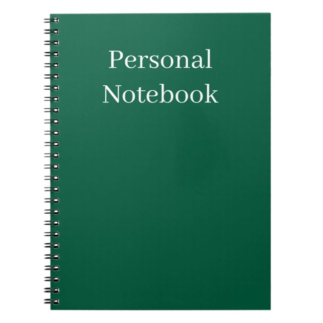 Espiral caderno pessoal minimalista (Frente)