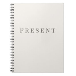 Espiral Caderno Presente – Tipografia Mínima