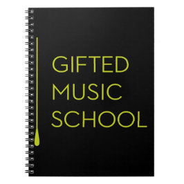 Espiral Caderno preto de GMS