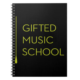 Espiral Caderno preto de GMS