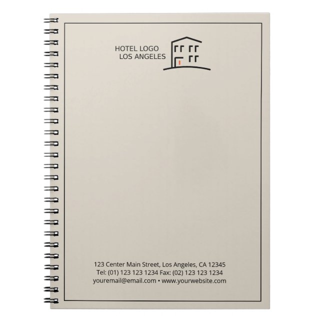 Espiral Caderno Promocional com Logotipo Empresarial Perso (Frente)