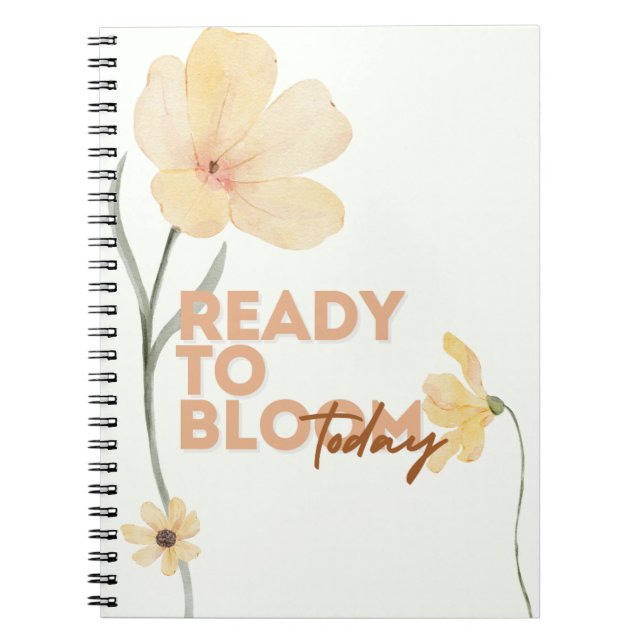 Espiral Caderno Pronto para Florescer (Frente)