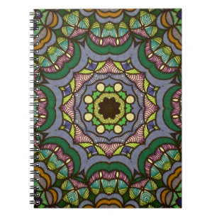 Espiral Caderno psicadélico
