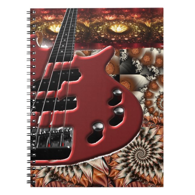 Espiral Caderno psicadélico da guitarra (Frente)